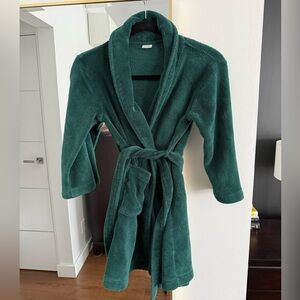 Crewcuts Forest Green Plush Robe